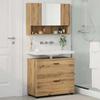 Bathroom Furniture Set 2 Pieces Artisan Oak 76.5 X 35 X 64 Cm