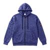 Men Heather Full Zip Hoodie Jacket, Drawstring Hood Long Sleeve Sweatshirt With Multi Arm Cargo Pockets Casual Outdoor Zip Up Hooded Coat