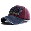 New Designer Letter Embroidered Stitching Washed Cotton Baseball Cap For Men Women Snapback Vintage Outdoor Sport Sun Protection Hat Gorras