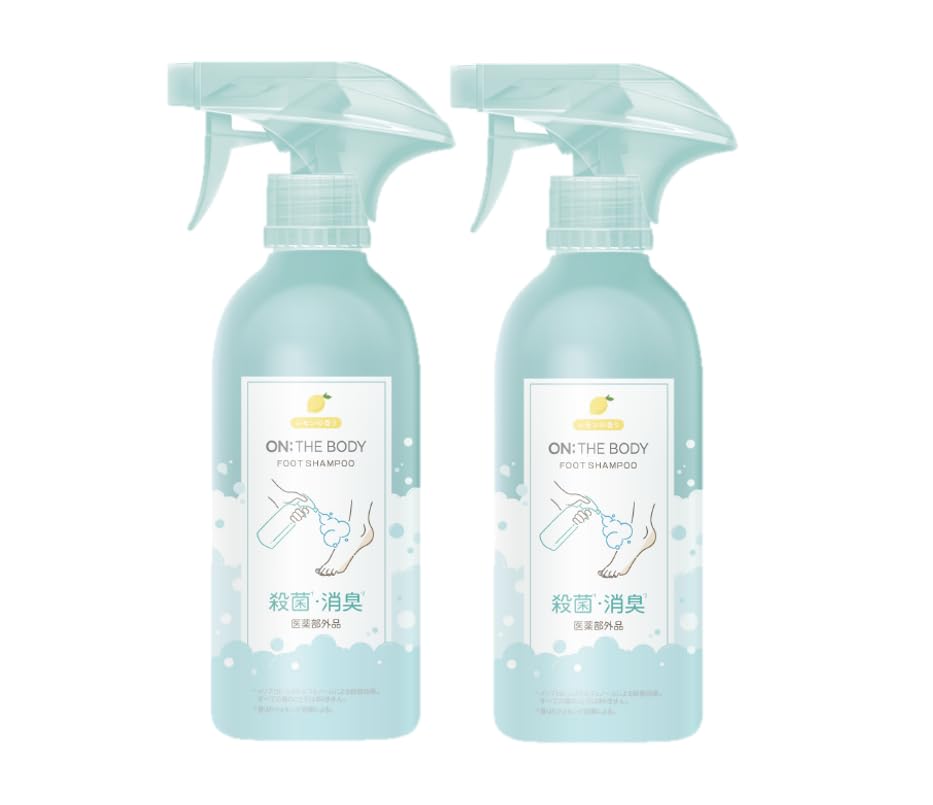 On the Body Foot Soap Set of 2 and Disinfecting Foot Care Brand (Lemon) Deodorizing, Sterilizing, Soap, Korea's #1 Best-Selling