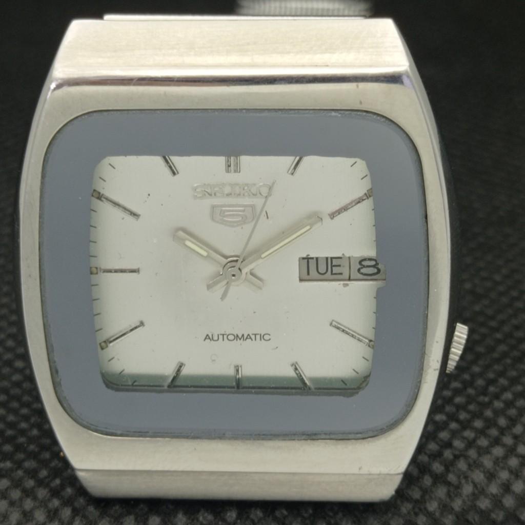 USED VINTAGE SEIKO 5 AUTO 7009A JAPAN MENS D/D ORIGINAL DIAL WATCH 602-a313595-2