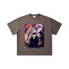 260 GSM Double Yarn 32 Count 100% Cotton Jujutsu Kaisen V9 Sukuna Gojo Print Unisex Heavy Cotton T Shirt