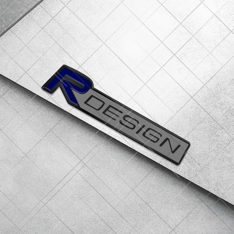 Metall 3D R Design Kühlergrill Logo Auto Styling Heckklappe Buchstaben Emblem Aufkleber für Volvo XC40 S80 S40 S60 XC60 XC90 XC70 V70 V60 S90