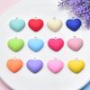 Peach Heart Resin Earrings & Keychain Pendant Jewelry Accessory
