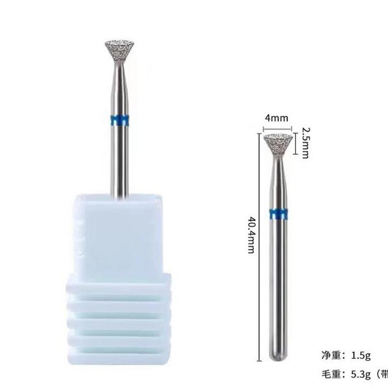 1/2/5/10PCS Cuticle Clean Nail File Carbide Nail Drill Bit Glue Overflow Removal Diamond Rotary Burrs Electric Manicure Pedicure