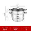 Debo Sophie 28cm Double-Layer 304 Stainless Steel Steamer Pot