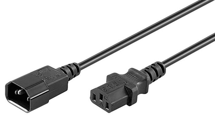 Microconnect Extension Cord C14-C13 1.8M