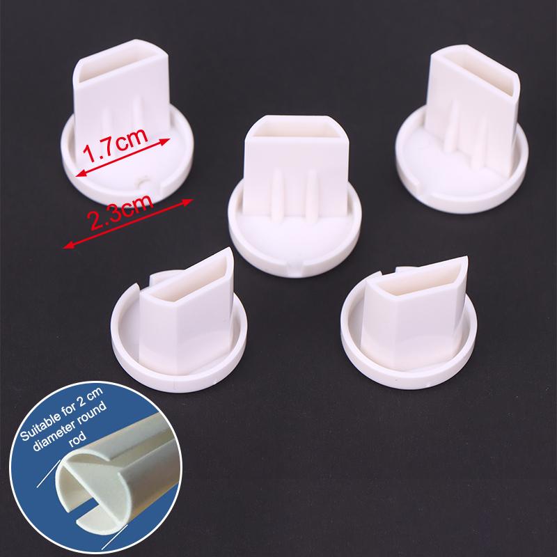 5Pcs Plastic End Cap For Roller Blinds PVC Bottom Rail Sealing Plug Cap Sleeve Non-slip Hand-pull Curtain Track Accessories