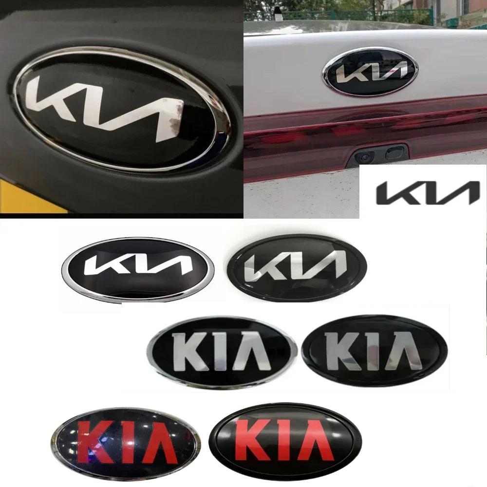 RXEC6 Emblème Capot Avant Badge Coffre Arrière pour KIA sportage ceed sorento cerato optima picanto rio soul k3 k5 stonic Autocollant ajustement