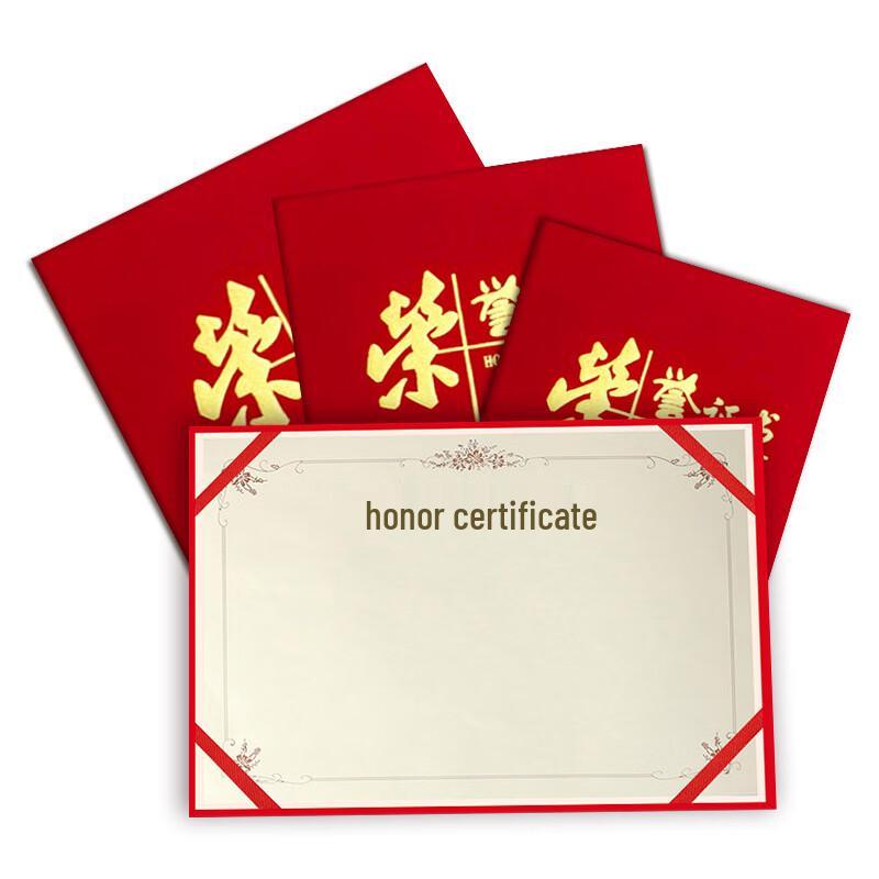 ENYOU Velvet Embossed Award Certificates (10-pack)