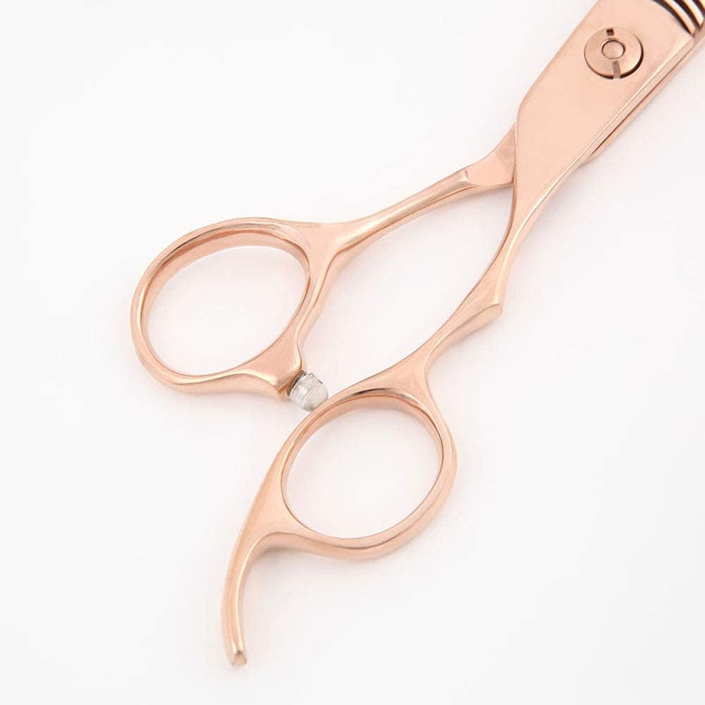 DEEDS GTZ Pink Gold Titanium Scissors and 630CT Thinning Scissors Approximately Thinning with Dedicated Case Set Thinning Scissors [PF] (6.0 Inches)