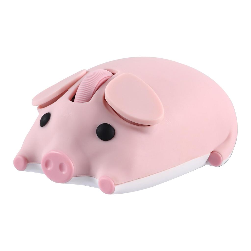 Wireless Bluetooth USB Cute Pig Compatible with Tablet and Laptops Mouse, 2.4GHz, 2-Device Connection, Design, Wireless, Quiet, Battery-Operated,