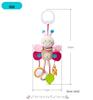 BBSKY Adorable Cartoon Animal Baby Crib Mobile & Teething Plush Rattle Toy