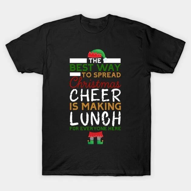 Lunch Lady Christmas Cheer Shirt Made in Australia T-Shirt L