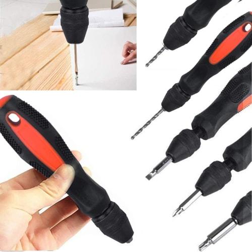 YUENTOEN Pin Vise, Micro Manual Drill, for 0.5-8mm Micro Drills, Driver Bit, Jack, Hand Drill Tool