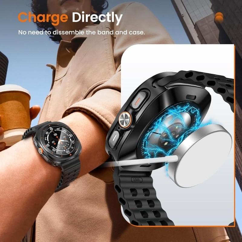 Metal Case+Tempered Glass Film for Samsung Galaxy Watch Ultra 2026 47mm Hard Protective Cover for Galaxy Watch Ultra Accessories