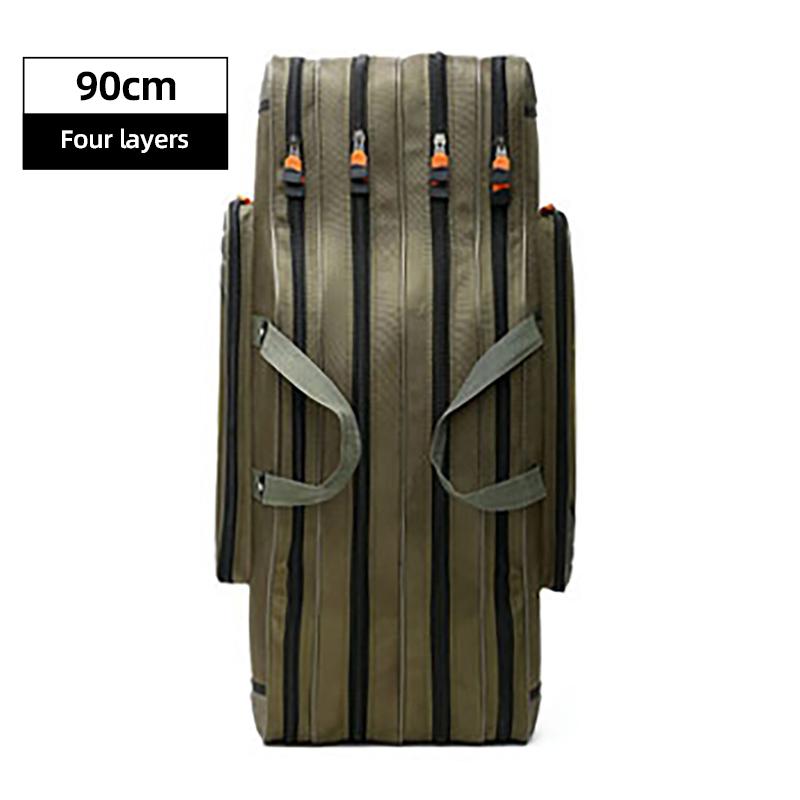 

Сумка для рыбалки 80см90см1 метр 1.2 Двухслойная Трехслойная Четырехслойная Сумка для рыболовных снастей большой вместимости, Сумка для морских удилищ, Сумка для рыболовных удилищ, Сумка-пузо Four layers 90cm