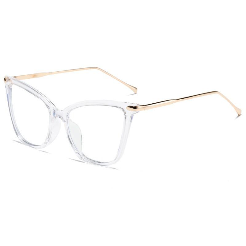 Xiaomi Women Cat Eye Anti Blue Light Glasses PC Metal Frame Zero Power Decor Eyeglasses for Office Daily Computer Wear