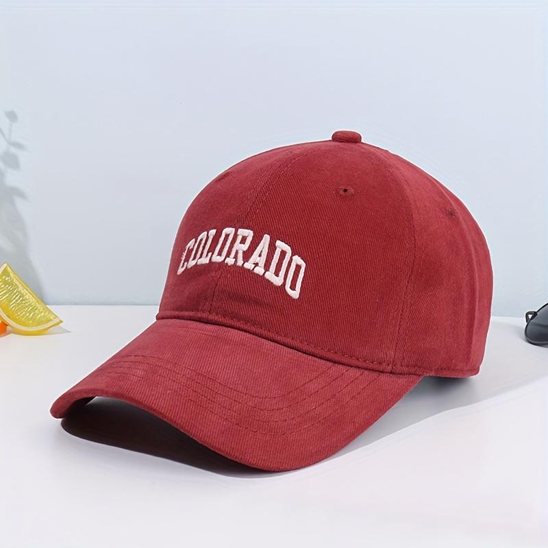 Embroidered Letter Baseball Caps, Men's and Women's Versatile Face-showing Caps, Four-season Outings, Casual Summer Sports Visor