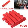 8Pcs Spark Plug Wire Boots Red