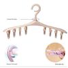 Multi-Clip Plastic Clothes Hanger for Socks, Underwear, and Baby Items – Windproof Drying Rack