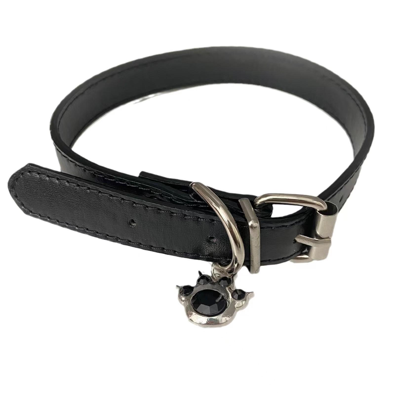 

Black belt buckle cat claw collar female chocker neck ring neck accessories necklace necklace collarbone chain sweet cool wind
