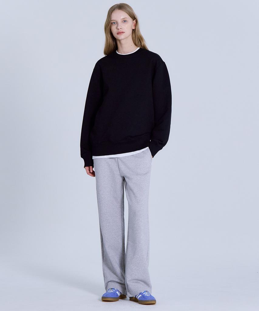 Basic House Women'S Cp Terry Sweatshirt Black Lyts0201