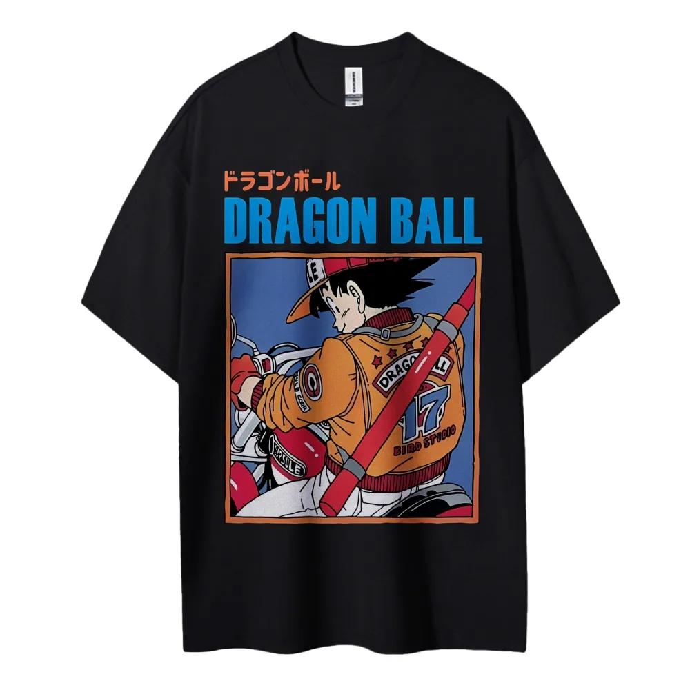Dragon Ball Printed Short Sleeve Casual Summer Wear Mens Comfortable Clothing Mens Clothing Short Sleeve Half Sleeve Top 4XL