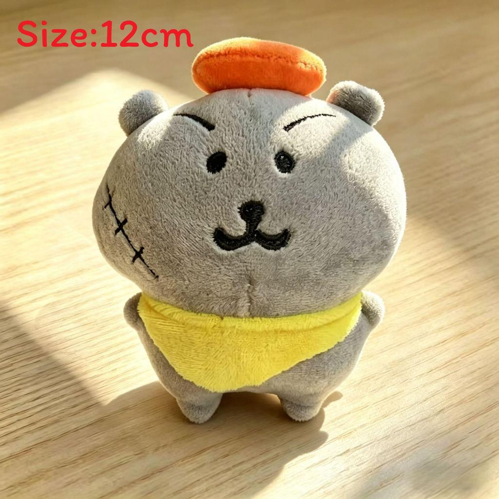 Selfdeprecating Bear Plush Toy With Short Pile Fabric For Backpack Decor