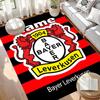 Benutzerdefinierter Name Personalisierter Bayer 04 Leverkusen Druckteppich, Vielseitiger Heimdekor-Teppich, für Spielzimmer, Wohnung, Balkon, Eingangsbereich, Flur Geschenk