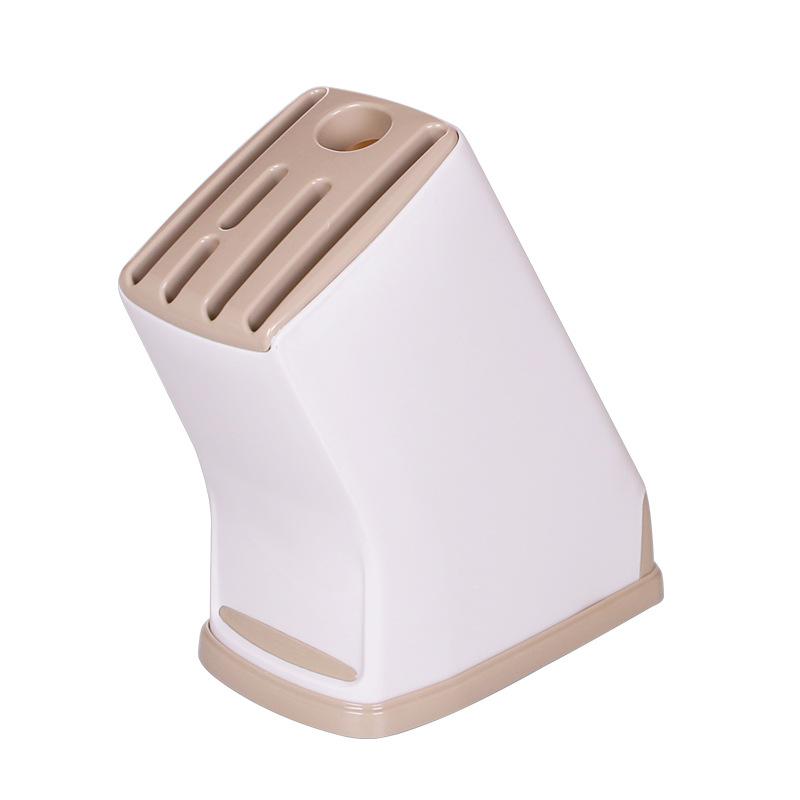 Multi - Functional PP Knife Block, Anti - Slip & Detachable Tool holder storage drainage, Kitchen Knife/Scissor Organizer хаки