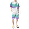 Short Sleeved Suit Men's Summer Loose Thin Suit Men's Suit Men's Casual Two-piece Set