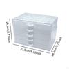 Schmuckaufbewahrungsbox aus Acryl 120 kleine Fächer Schmuckaufbewahrungskoffer für