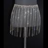 Waist Chain Body Chainsexy Shiny Tassel Rhinestone Skirt Belly Dance Body Chain