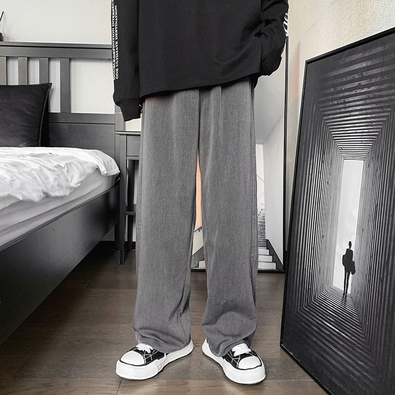 WTEMPO Cordhose mit weitem Bein Damen Harajuku Street Pants Frühlings- und Herbsthose Damenhose mit hoher Taille