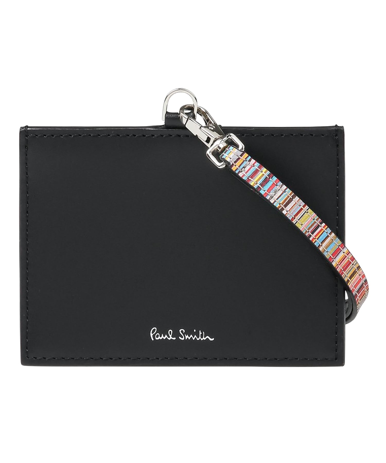 

Визитница с полоской Signature SS25 черного цвета чёрный