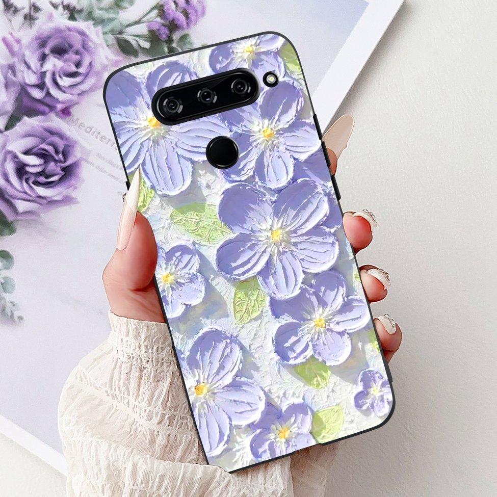 Funda For LG V40 ThinQ Case Cover Silicone Luxury Fashion Cute Cat Cool Shockproof Bumper Casing For LG V405 LM-V405 LM-V409N
