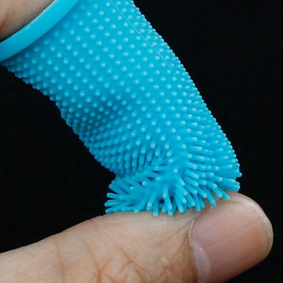 Pet Cleaning Sleeve Elasticity Clean Teeth Lightweight Silicone Material Pet Teeth Sleeve Cat Supplies