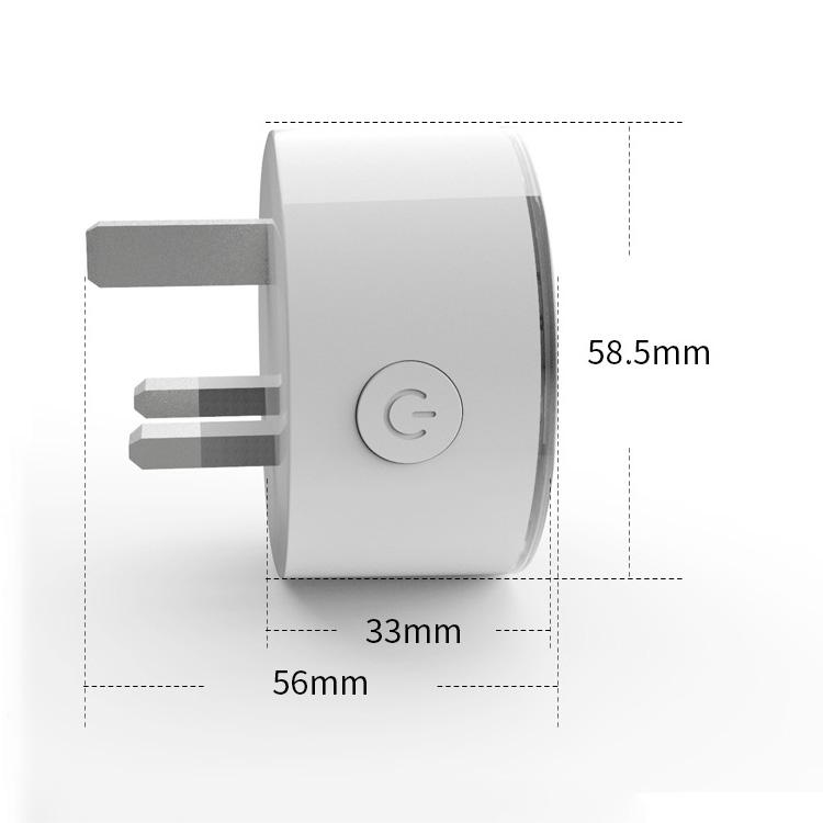 10A RGB Scene Light WiFi Remote Control Smart Socket Works with Alexa & Google Home, AC 220-240V, UK Plug