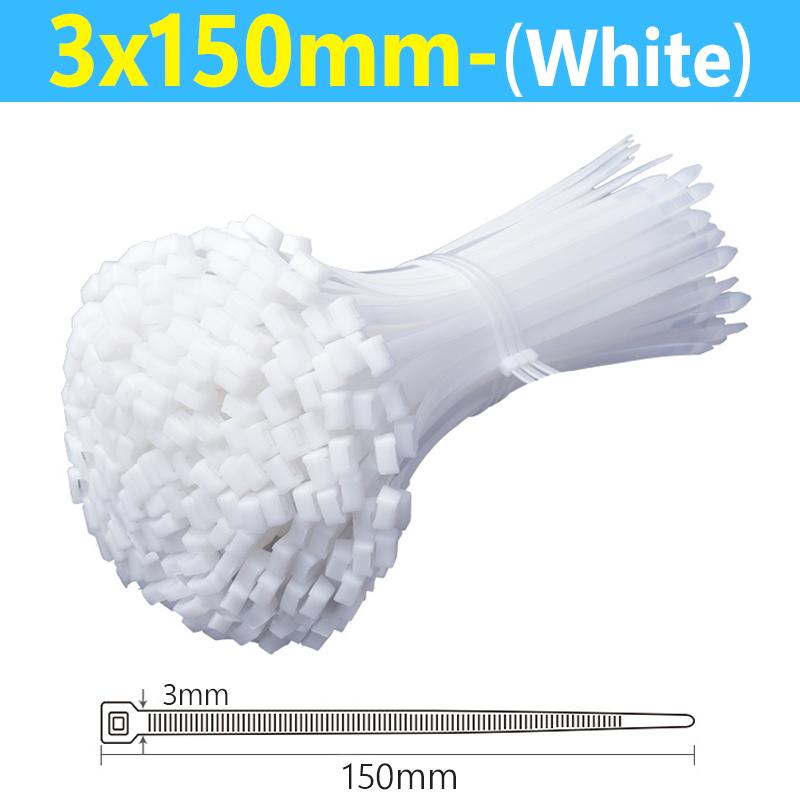 Wholesale Nylon Cable Ties Adjustable Fastening Loop Cables Zip Bundle Ties Self Locking Detachable Cord Tie Straps Wholesale