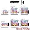2D flat printing 2pcs Window Drapes Butterfly Rainbow Dream Book Digital Printed Polyester Drapes Family Party for Holiday