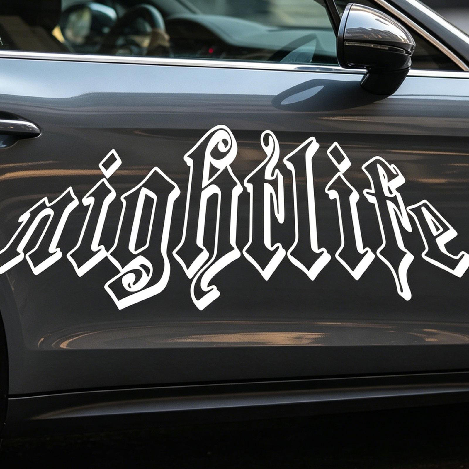 

Car Sticker Decal Automotive Gift Novelty Simple Installation for Driving Outdoor Party SUV белый