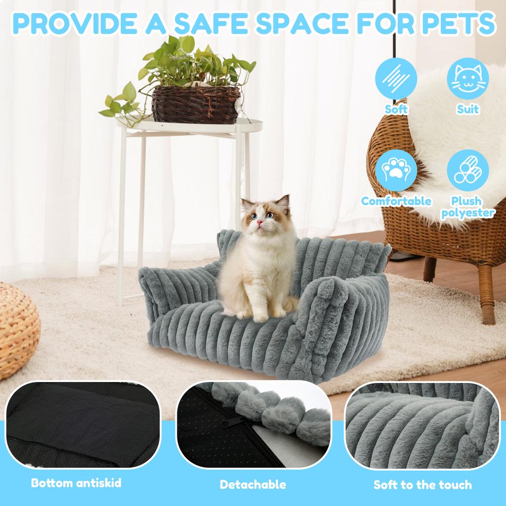 Bed Cats Sofa Winter Warm Cat Nest Pet Bed for Small Dogs and Cats and Small Animals House Comfortable Pet Sofa Cat Accessories