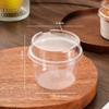 10/50Pcs Dessert Cup With Lid Transparent Ice Cream Cups For Pudding Yogurt Cups Mousse Cake Box Baking Packaging Container