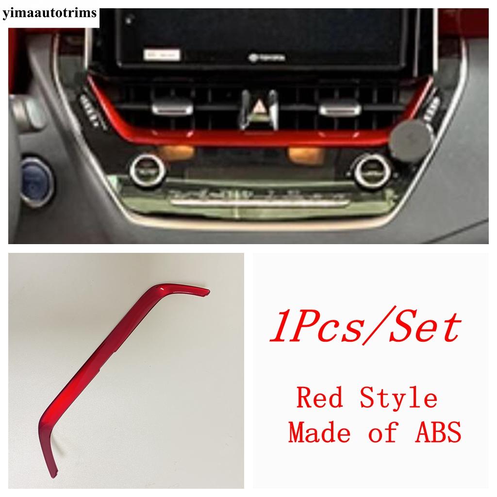 

Central Air AC Vent Navigation Strip Warning Light Cover Trim Accessories For Toyota Corolla + & Corolla Cross - 2025 красный