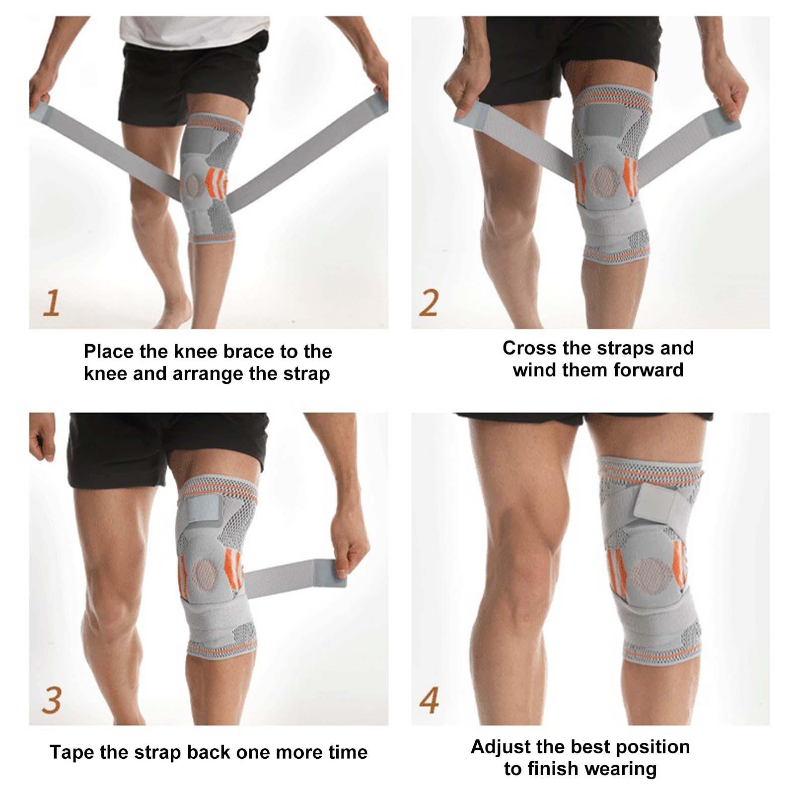 1 шт. эффективный удобный противоскользящий наколенник для фитнеса — фото 7