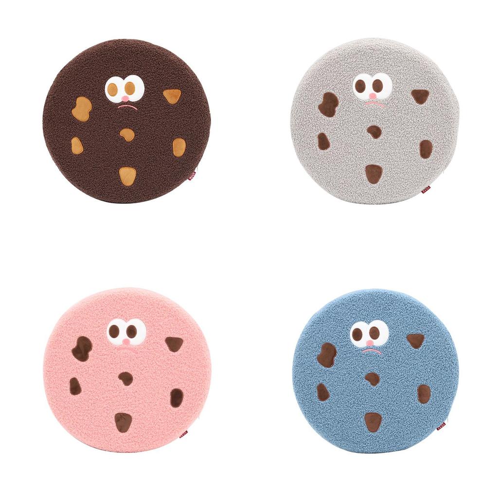 Cartoon Cookie Memory Foam Seat Cushion With Non Slip Base For Living Room And Office Comfort