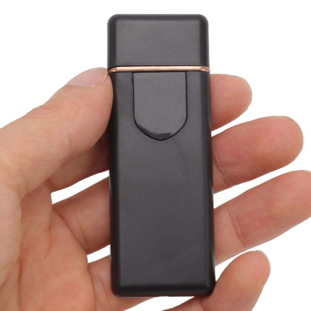 Electronic Cigarette Lighter Touch Sensing Double Side Ignition USB Electric Lighter Cigarette Accessories Black