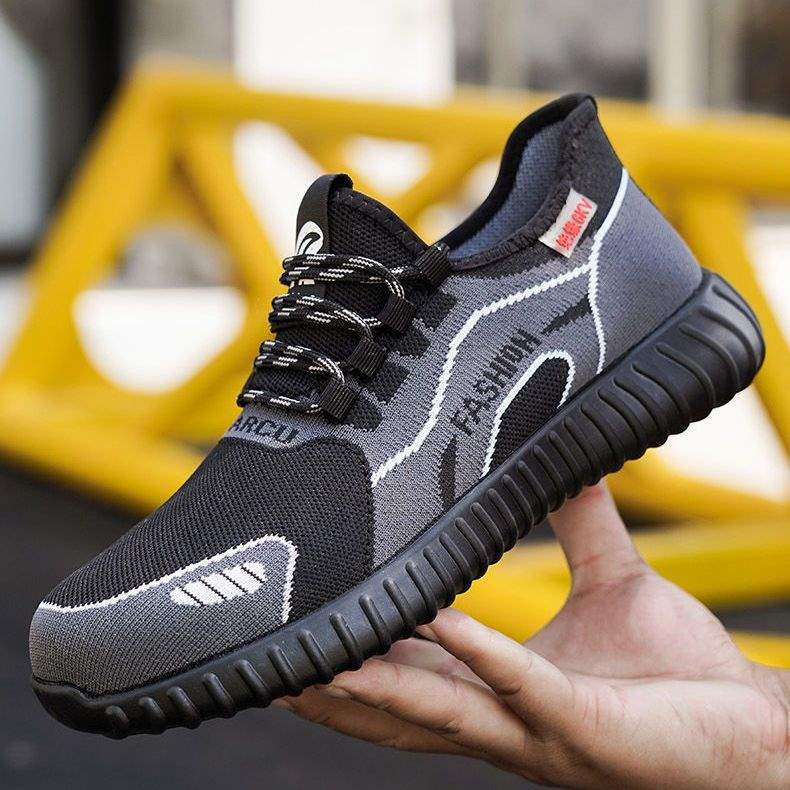 Labor insurance shoes men s summer breathable, anti-smashing, anti-piercing, lightweight, deodorant and wear-resistant protective four-season 008