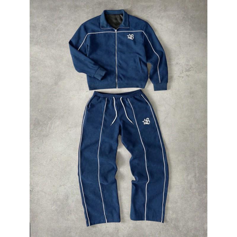 Mens Oversized Streetwear Track Suit Set